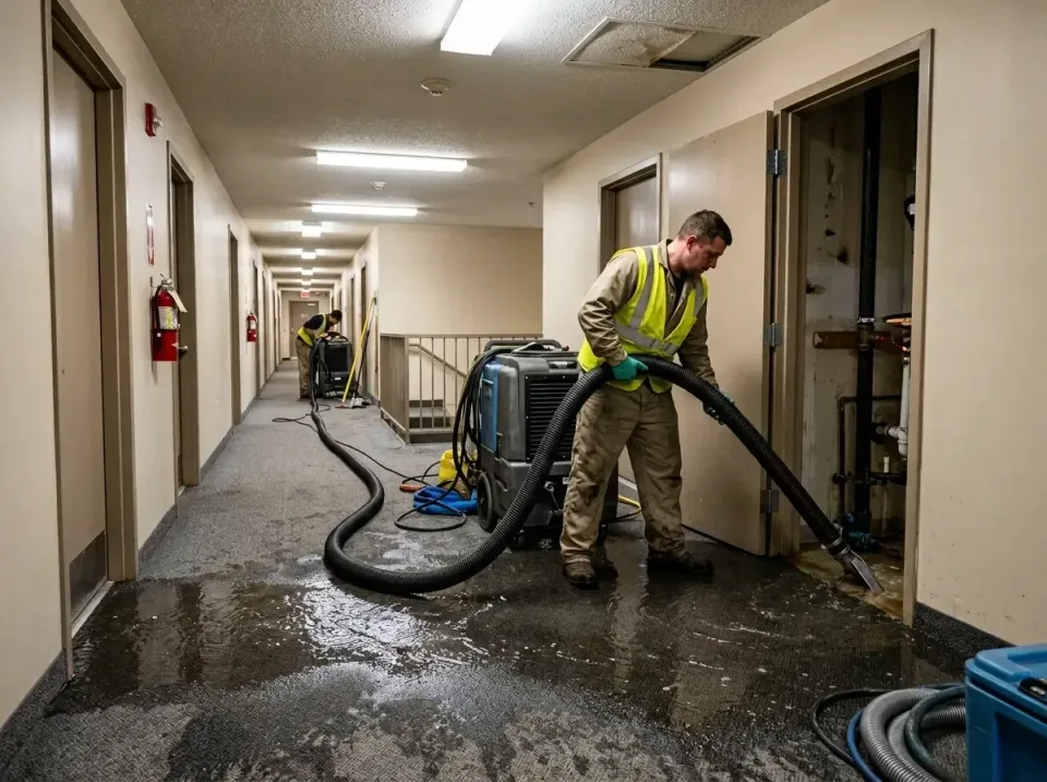 multi-unit-apartment-hallway-f-005 — frequently asked questions, Emergency Burst Pipe Water Extraction & Removal in Imlay Ci…